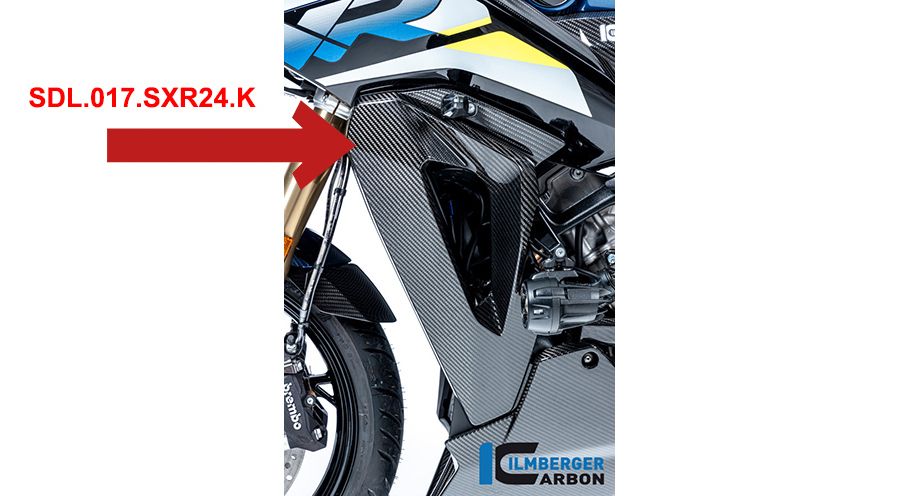 BMW S 1000 XR (2020- ) Copertura in carbonio sulla carenatura del radiatore dell'acqua